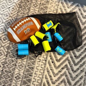 Champion Kids flag Football Set with Blue and Yellow flags